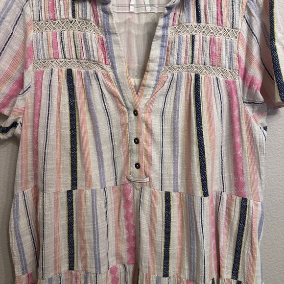 Anthropologie Georgina Tiered Striped Dress - Picture 3 of 8